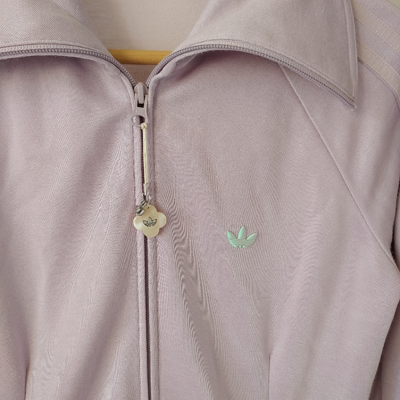 Adidas Ruffle Lilac Track Jacket Full Zip Size Small - Picture 7 of 12